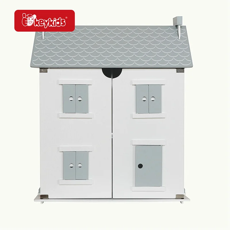 Realistic Pretend Wooden Doll House Toy for Girls Boys W06A512